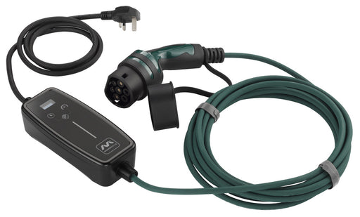 Masterplug EVCM221008 Mode 2 EV Charging Cable 8m 3 Pin UK Plug To Type 2 - westbasedirect.com
