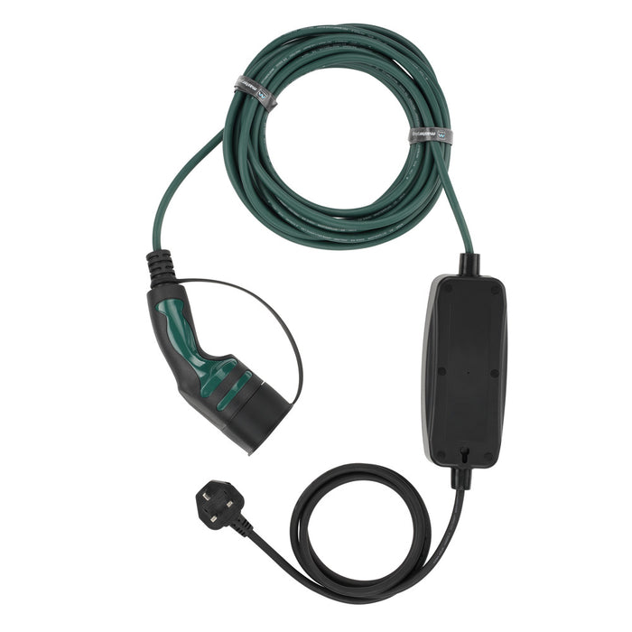 Masterplug EVCM221010 Mode 2 EV Charging Cable 10m 3 Pin UK Plug To Type 2 - westbasedirect.com