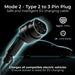 Masterplug EVCM221010 Mode 2 EV Charging Cable 10m 3 Pin UK Plug To Type 2 - westbasedirect.com