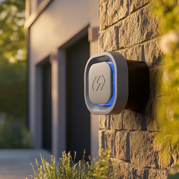 Sync Energy EVL7MSG Link EV Charger Surface & Recessed Socket 7.4kW 32A Silver with Metal Control Box & Wi-Fi + 4G