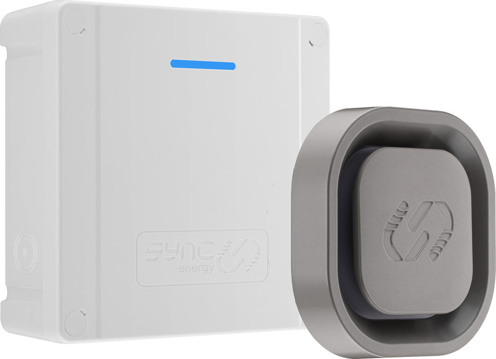 Sync Energy EVL7PS Link EV Charger Surface & Recessed Socket 7.4kW 32A Silver with Plastic Control Box & Wi-Fi
