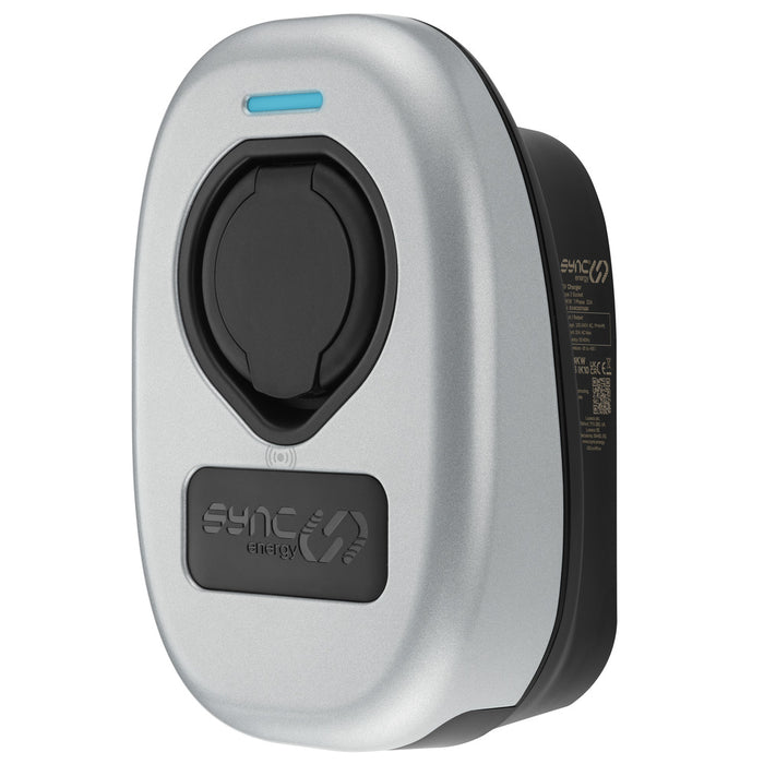 Sync Energy EVWC2S7GGR EV Wall Charger 7.4kW Single Phase Type 2 Socketed Wi-Fi + 4G*+ RFID (incl. CT clamp) - westbasedirect.com