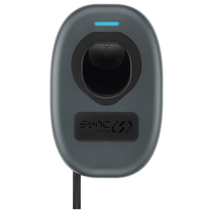 Sync Energy EVWC2T7GG EV Wall Charger 7.4kW Single Phase Type 2 Tethered Wi-Fi + 4G*, 7.5m cable (incl. CT clamp) - westbasedirect.com
