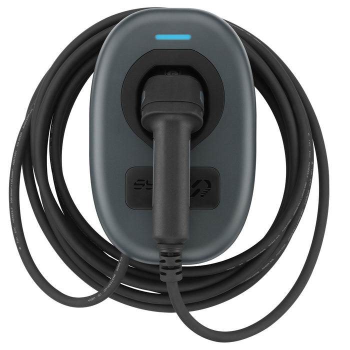Sync Energy EVWC2T7GG EV Wall Charger 7.4kW Single Phase Type 2 Tethered Wi-Fi + 4G*, 7.5m cable (incl. CT clamp) - westbasedirect.com