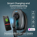 Sync Energy EVWC2T7GG EV Wall Charger 7.4kW Single Phase Type 2 Tethered Wi-Fi + 4G*, 7.5m cable (incl. CT clamp) - westbasedirect.com