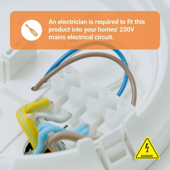 FireAngel SW1-PF-T Mains Powered Optical Smoke Alarm with Replaceable 9V Battery Back-up