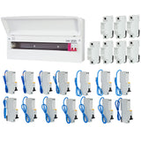 FuseBox F3021MZ 21 Way T2 SPD Consumer Unit + 14 Type A RCBOs & 7x FREE DIN Rail Blanks - westbasedirect.com