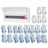 FuseBox F3021MZ 21 Way T2 SPD Consumer Unit + 16 Type A RCBOs & 5x FREE DIN Rail Blanks - westbasedirect.com