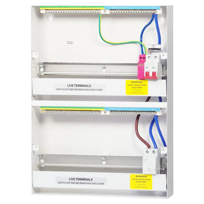 FuseBox F3031MZ 36 Module 31 Way (15/16 Double Bank) Consumer Unit with 100A Main Switch & T2 SPD