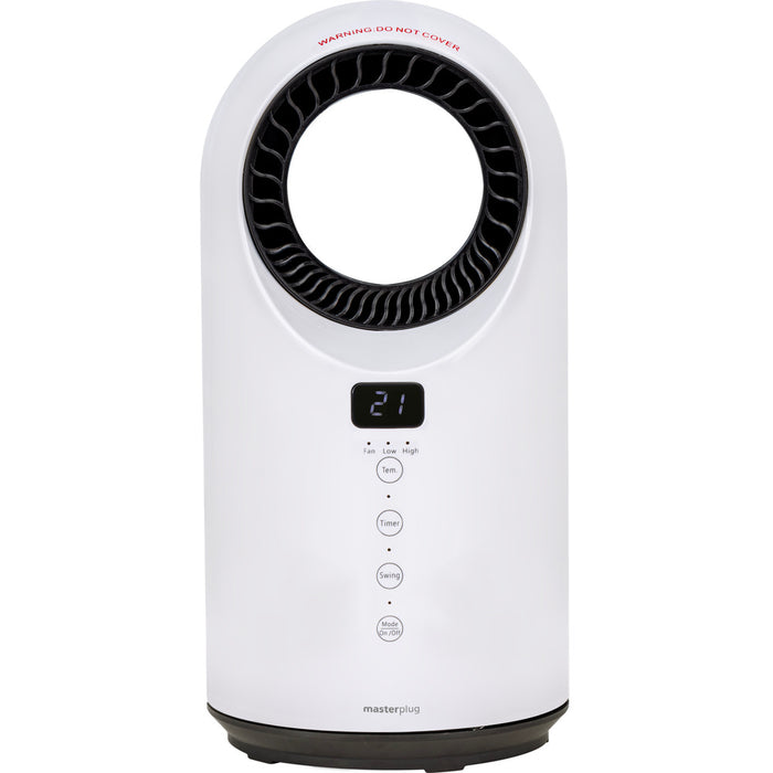 Masterplug FANPTC150WUK Breeze SmartEnergy Bladeless Heater & Fan with Remote Control 1500W White - westbasedirect.com
