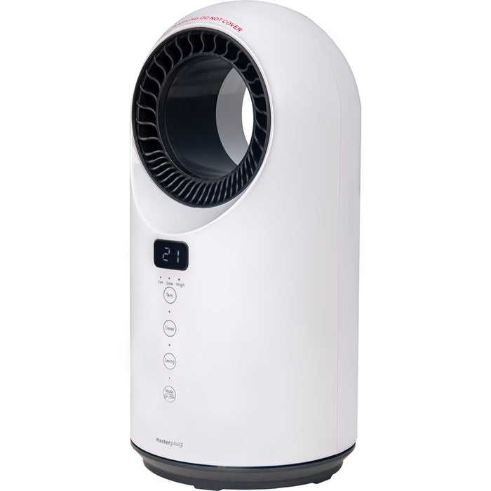 Masterplug FANPTC150WUK Breeze SmartEnergy Bladeless Heater & Fan with Remote Control 1500W White - westbasedirect.com