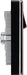 BG FBN22UAC45B Flatplate Screwless 13A Double Switched Power Socket + USB A+C (45W) - Black Nickel + Black Insert - westbasedirect.com