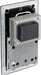 BG FFB20B Flatplate Screwless Dual Voltage Shaver Socket - Black Insert - Matt Black - westbasedirect.com