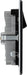 BG FFB22UAC45B Flatplate Screwless Double Socket + 2xUSB A+C(45W) - Black Insert - Matt Black - westbasedirect.com
