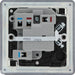 BG FFB50 Flatplate Screwless Switched Spur 13A - Matt Black - westbasedirect.com
