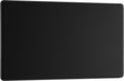 BG FFB95 Flatplate Screwless Double Blanking Plate - Matt Black - westbasedirect.com