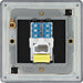 BG FFBBTM1 Flatplate Screwless Master Telephone Socket - Matt Black - westbasedirect.com