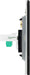 BG FFBRJ112 Flatplat Screwless RJ11 Double Data Outlet Socket - Matt Black - westbasedirect.com