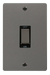Click Define FPBN502BK Flat Plate 45A Ingot 2G Double Pole Switch (Vertical) - Black Nickel (Black) - westbasedirect.com