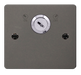 Click Define FPBN660 Flat Plate 20A DP 1G Key Lockable Switch - Black Nickel - westbasedirect.com