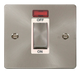 Click Define FPBS501WH Flat Plate 45A Ingot 1G Double Pole Switch + Neon - Brushed Stainless (White) - westbasedirect.com