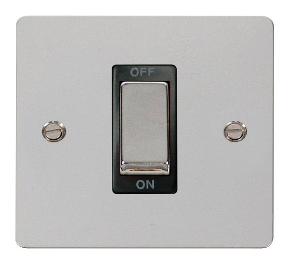 Click Define FPCH500BK Flat Plate 45A Ingot 1G Double Pole Switch - Po ...