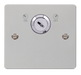 Click Define FPCH660 Flat Plate 20A DP 1G Key Lockable Switch - Polished Chrome - westbasedirect.com