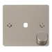 Click Define FPPN140PL Flat Plate 1G Unfurnished Dimmer Plate & Knob (650W Max) - Pearl Nickel - westbasedirect.com