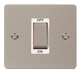 Click Define FPPN500WH Flat Plate 45A Ingot 1G Double Pole Switch - Pearl Nickel (White) - westbasedirect.com
