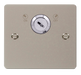 Click Define FPPN660 Flat Plate 20A DP 1G Key Lockable Switch - Pearl Nickel - westbasedirect.com