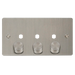 Click Define FPSS153PL Flat Plate 3G Unfurnished Dimmer Plate & Knobs (1200W Max) - Stainless Steel - westbasedirect.com