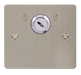 Click Define FPSS660 Flat Plate 20A DP 1G Key Lockable Switch - Stainless Steel - westbasedirect.com