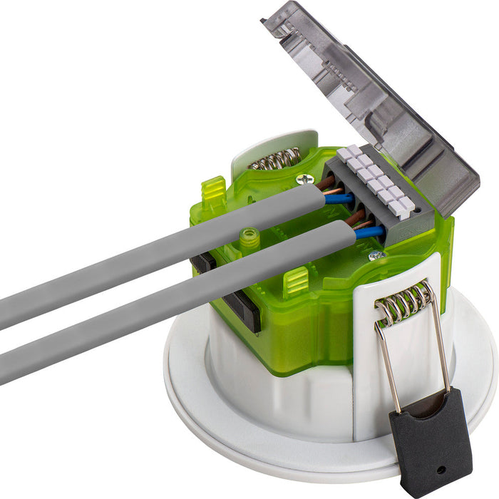 Luceco FTF6WCCT FType MK2 4W/6W 750lm Power Change & 4 Colour CCT 2700K/3000K/4000K/6000K Dimmable IP65 White - Flat (6 Pack)