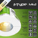 Luceco FTF6WCCT FType MK2 4W/6W 750lm Power Change & 4 Colour CCT 2700K/3000K/4000K/6000K Dimmable IP65 White - Flat - westbasedirect.com