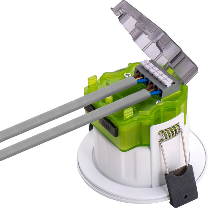 Luceco FTR6WD2W FType MK2 4W/6W 690lm Power Change & CCT Change 3000K/4000K Dim2Warm Dimmable IP65 White - Regressed (6 Pack)