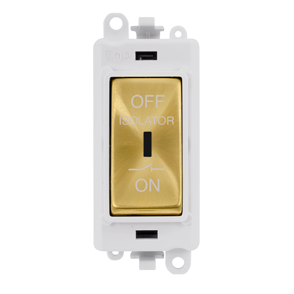 Small Isolation Key Click GridPro GM1030PWSB 10A 3 Pole Fan Isolation Key Switch - Satin B ...
