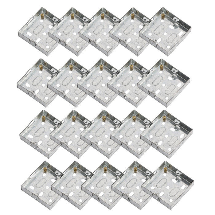 Knightsbridge GSK16 1G 16mm Galvanised Steel Box (20 Pack)