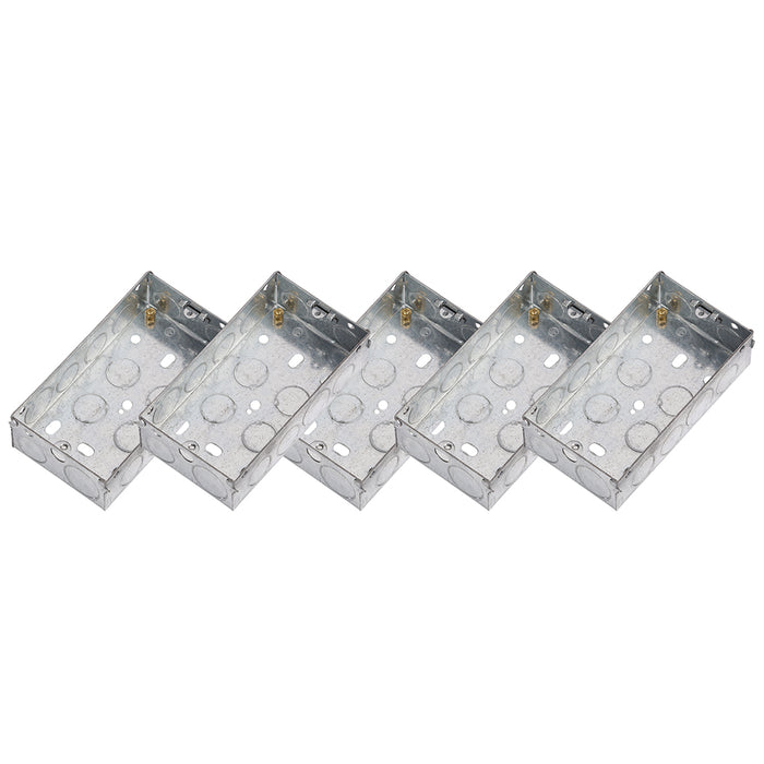 Knightsbridge GSK235 2G 35mm Galvanised Steel Box (5 Pack)