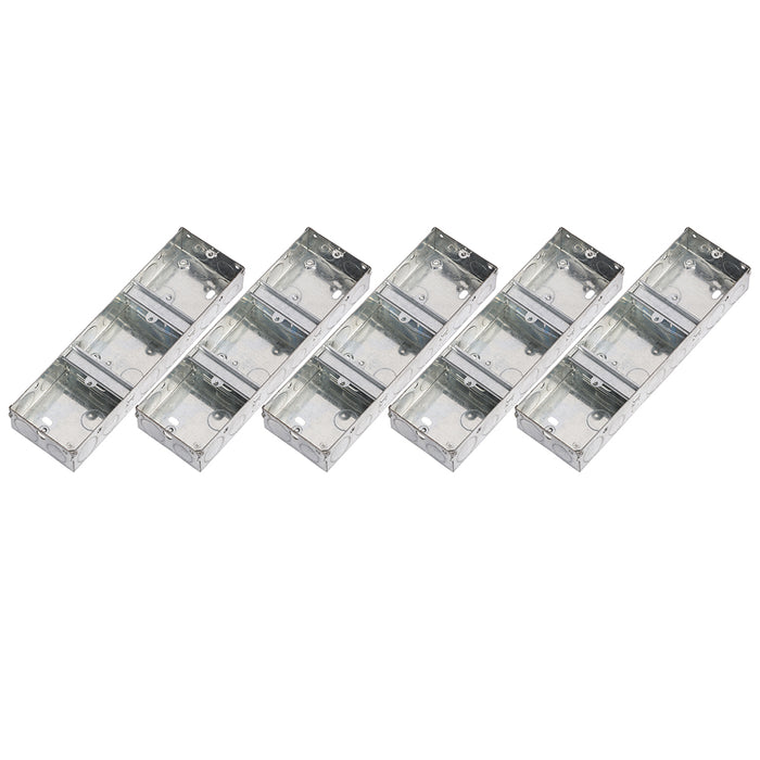 Knightsbridge GSK335 3G 35mm Triple Galvanised Steel Box (5 Pack)