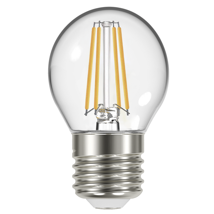 Eveready S15481 E27 ES Golf Filament Clear LED Bulb 4W 470lm Warm White 2700K (5 Pack) - westbasedirect.com