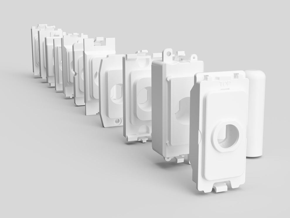 Buy Enkin Click Scolmore Grid Adaptor White | Secure Dimmer Module ...