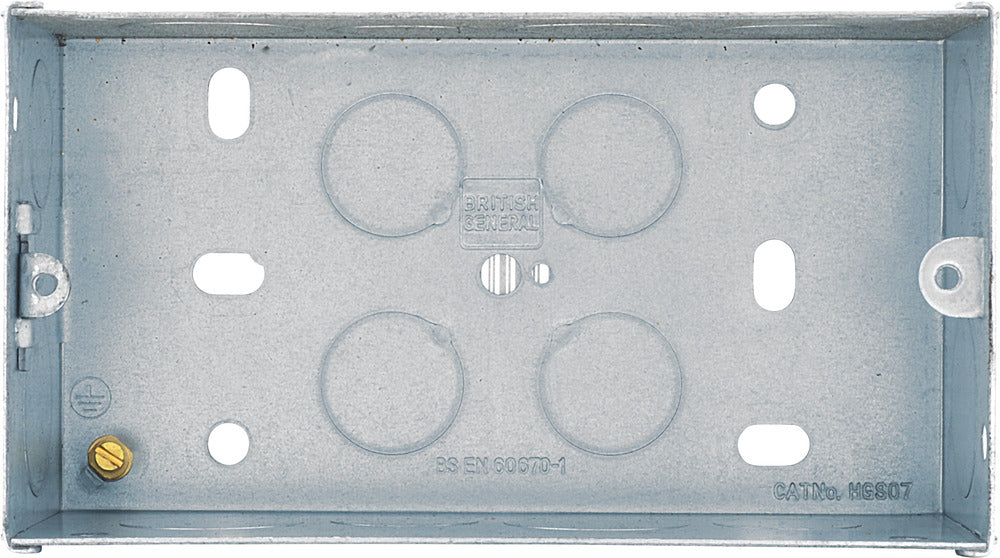 BG HGS07 2G 47mm Steel Knockout Box