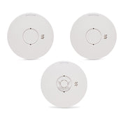 HiSPEC PULSE Mains 2x Optical Smoke Alarm & 1x Heat Alarm c/w 10 Year Lithium Battery Backup (Full Unit)