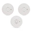 HiSPEC PULSE Mains 2x Optical Smoke Alarm & 1x Heat Alarm c/w 10 Year Lithium Battery Backup (Full Unit) - westbasedirect.com