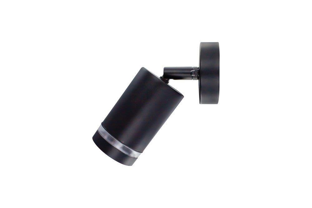 Integral ILDED054 Outdoor Stainless Steel Adjustable GU10 IP65 Wall Spotlight Black