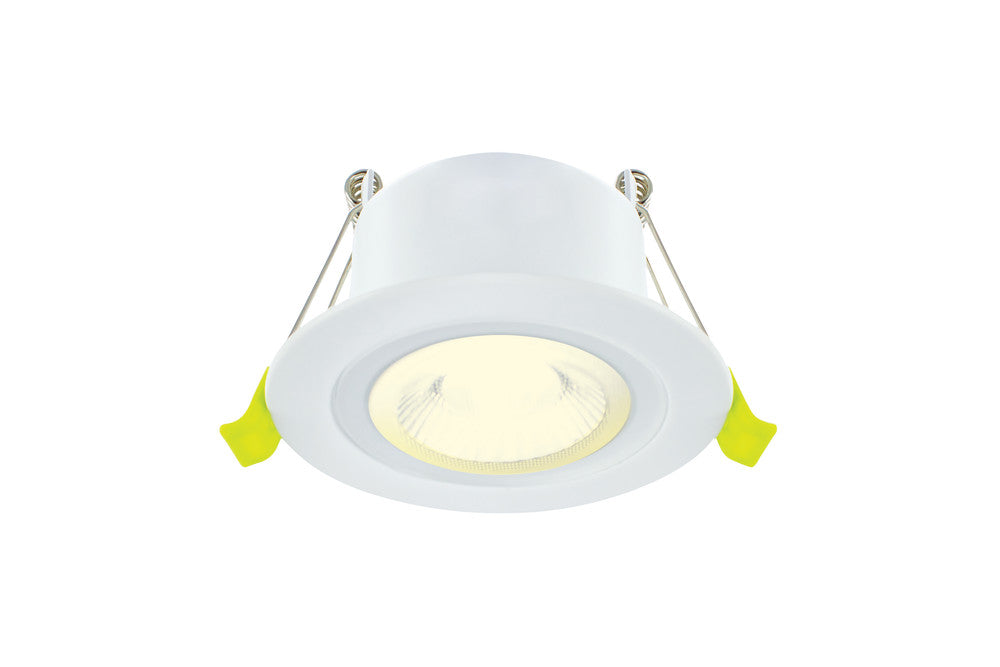 Integral ILDLFR65M002 EcoGuard Fire Rated Downlight 65mm Cutout IP65 600lm 5W 4000K 38 Beam Dimmable White