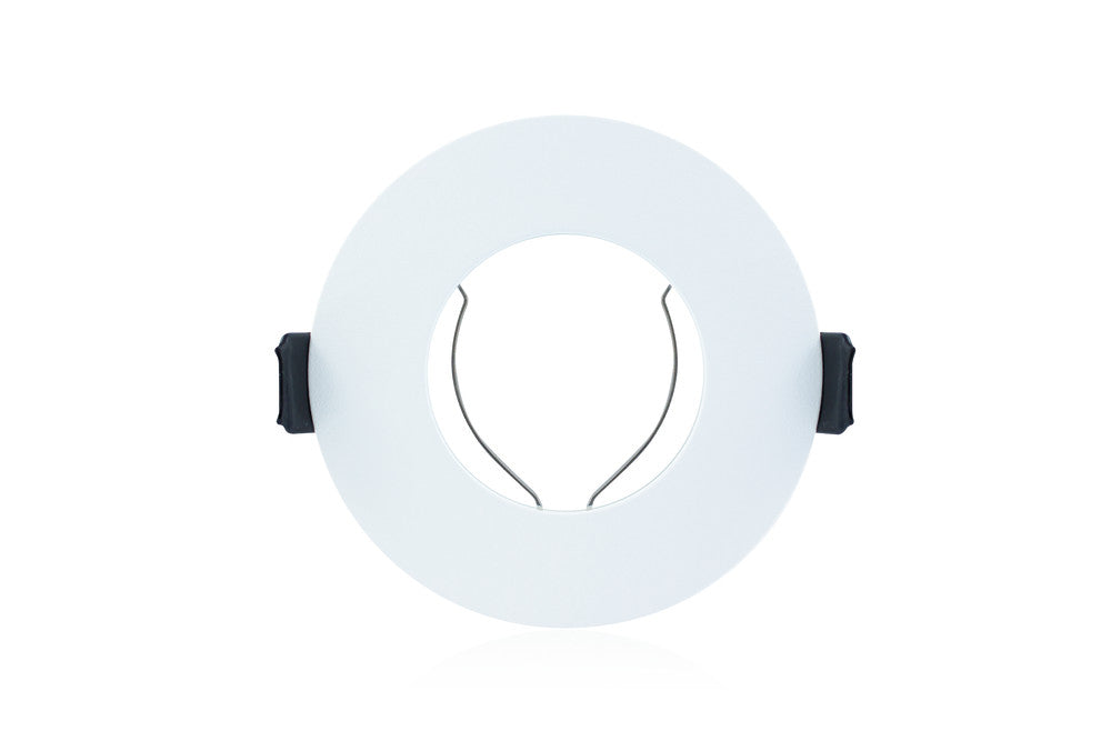 Integral ILDLFR70D001 Evofire Fire Rated Downlight 70mm Cutout IP65 White Round +GU10 Holder