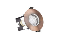 Integral ILDLFR70D048 Evofire Fire Rated Downlight 70mm Cutout IP65 Copper Round +GU10 Holder & Insulation Guard