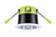 Integral ILDLFR70X101 XFire Lux Recessed CCT & Wattage Switchable Fire-Rated Downlight 3.4W/5.3W 435Lm/678Lm Dimmable c/w White Bezel, Black & White Baffle 2400K/2700K/3000K/4000K - westbasedirect.com