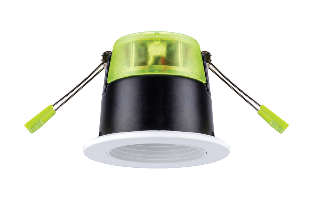 Integral ILDLFR70X101 XFire Lux Recessed CCT & Wattage Switchable Fire-Rated Downlight 3.4W/5.3W 435Lm/678Lm Dimmable c/w White Bezel, Black & White Baffle 2400K/2700K/3000K/4000K - westbasedirect.com